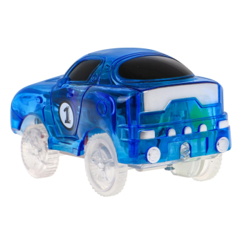 Elastyczny tor wyścigowy dla autek świecący w ciemności 220 el. zestaw do składania dla dzieci